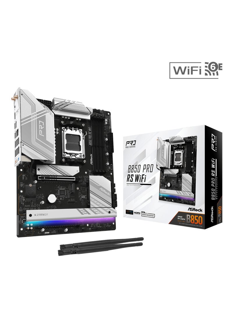ASROCK B850 PRO RS WIFI D5 MOTHERBOARD - Image 1